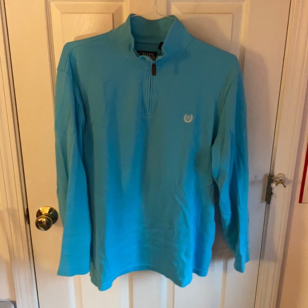 Chaps Blue Quarter Zip